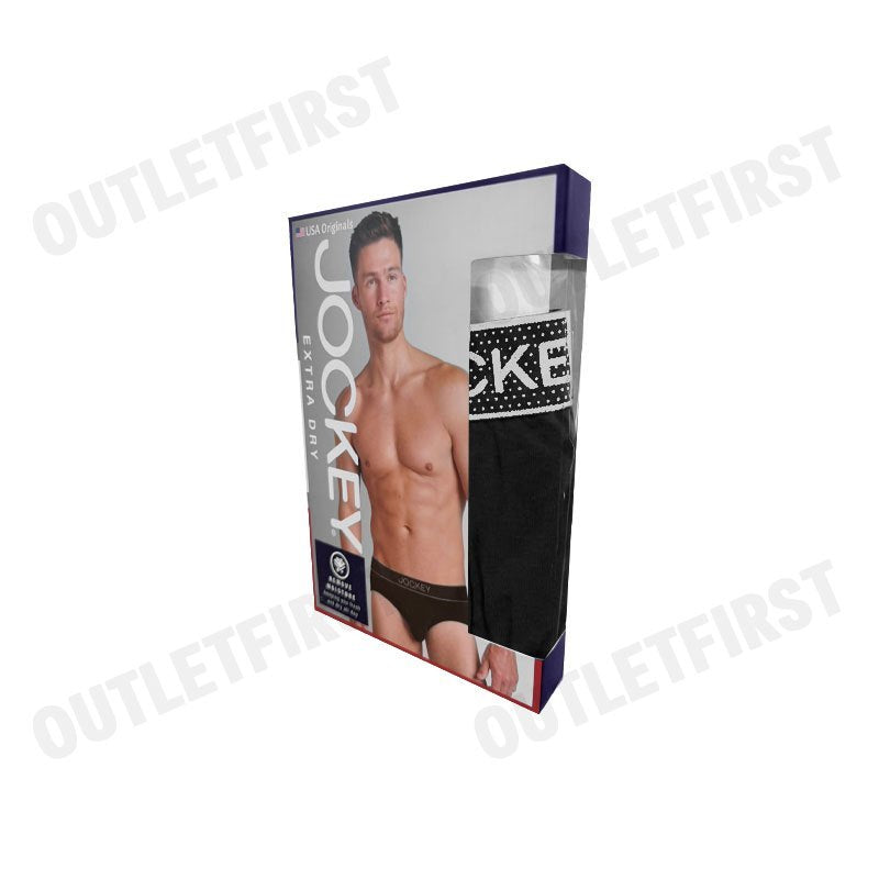 JOCKEY UNDERWEAR EXTRA DRY BRIEF COLOR BLACK CODE: KU 1905 (BLACK)