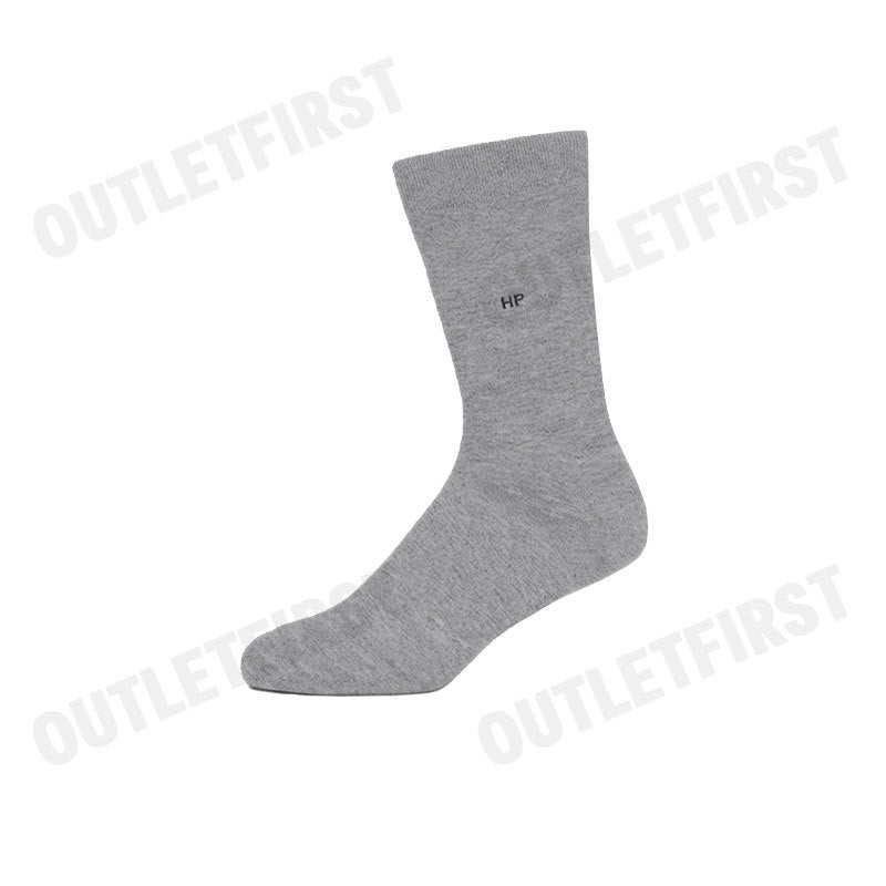 HUSH PUPPIES รุ่น MEN'S INNERWEAR SOCKS 1 PAIRS CODE: HU HXC001 (GREY) ถุงเท้า ถุงเท้าข้อยาว ถุงเท้าสีเทา