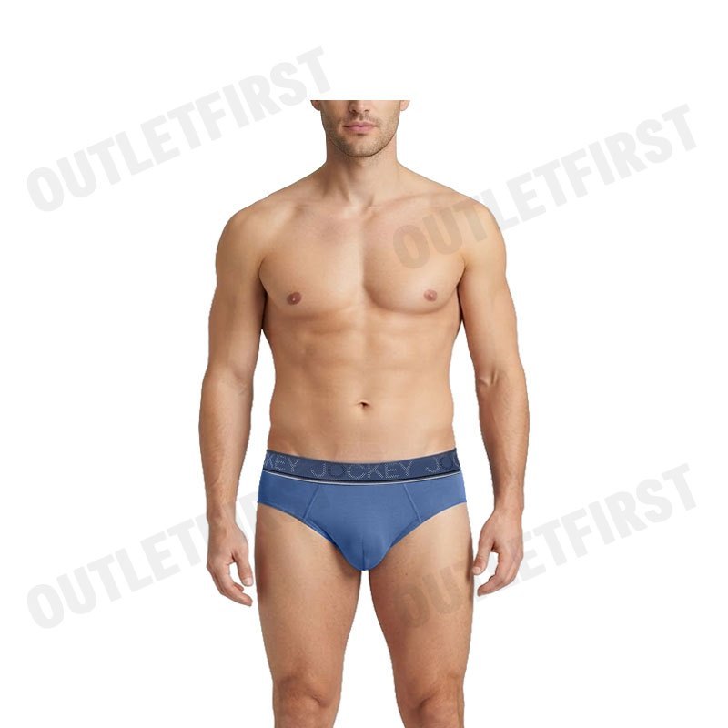 JOCKEY รุ่น MEN'S COOLING JADE BRIEFS CODE: KU 1977 (BLUE) กางเกงชั้นใน กางเกงชั้นในผู้ชาย กางเกงจ็อคกี้
