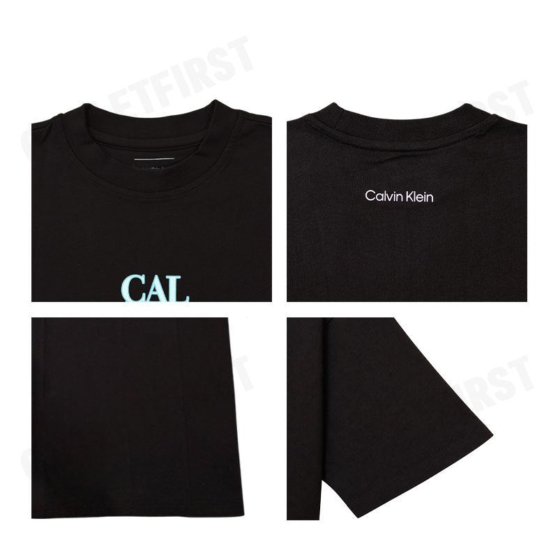 CALVIN KLEIN JEANS รุ่น OVERSIZED BOLD LOGO T-SHIRT CODE: 47C818G UB1 เสื้อยืดคอกลม เสื้อยืดผู้หญิง เสื้อยืดสีดำ