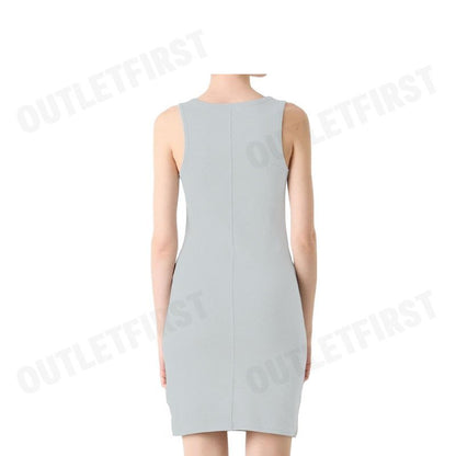 CALVIN KLEIN รุ่น LOGO GRAPHIC RIBBED TANK DRESS CODE: 44C203G P79 ชุดเดรส เดรสแขนกุด เดรสผู้หญิง