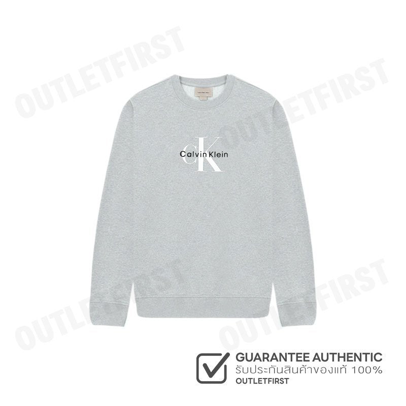 CALVIN KLEIN JEANS รุ่น WOMEN'S MONOLOGO FRENCH TERRY RELAXED SWEATSHIRT CODE: 47B234G P79 เสื้อสเวตเตอร์ เสื้อผู้หญิง