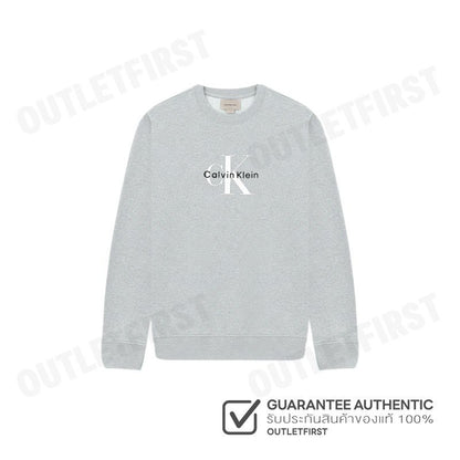 CALVIN KLEIN JEANS รุ่น WOMEN'S MONOLOGO FRENCH TERRY RELAXED SWEATSHIRT CODE: 47B234G P79 เสื้อสเวตเตอร์ เสื้อผู้หญิง