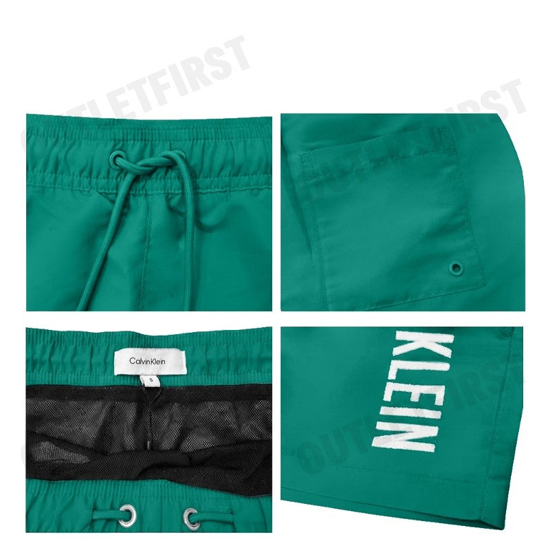 CALVIN KLEIN SWIMWEAR รุ่น MEDIUM DRAWSTRING SWIM SHORTS CODE: N61092 VFL กางเกงว่ายน้ำ กางเกงขาสั้น กางเกงผู้ชาย