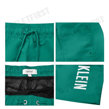 CALVIN KLEIN SWIMWEAR รุ่น MEDIUM DRAWSTRING SWIM SHORTS CODE: N61092 VFL กางเกงว่ายน้ำ กางเกงขาสั้น กางเกงผู้ชาย