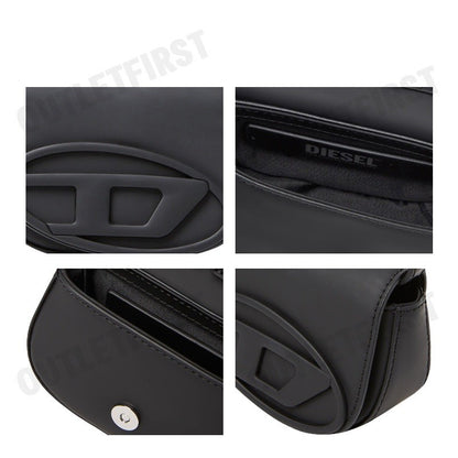 DIESEL รุ่น 1DR XS CROSSBODY BAG CODE: X08709 P6248 T8013 กระเป๋าถือ กระเป๋าสะพายผู้หญิง สีดำ