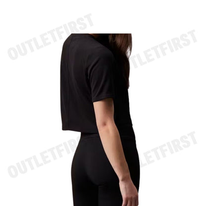 CALVIN KLEIN SPORT รุ่น CROPPED GYM T-SHIRT CODE: 4WS4K204 001 เสื้อครอป เสื้อยืดแขนสั้น เสื้อยืดผู้หญิง