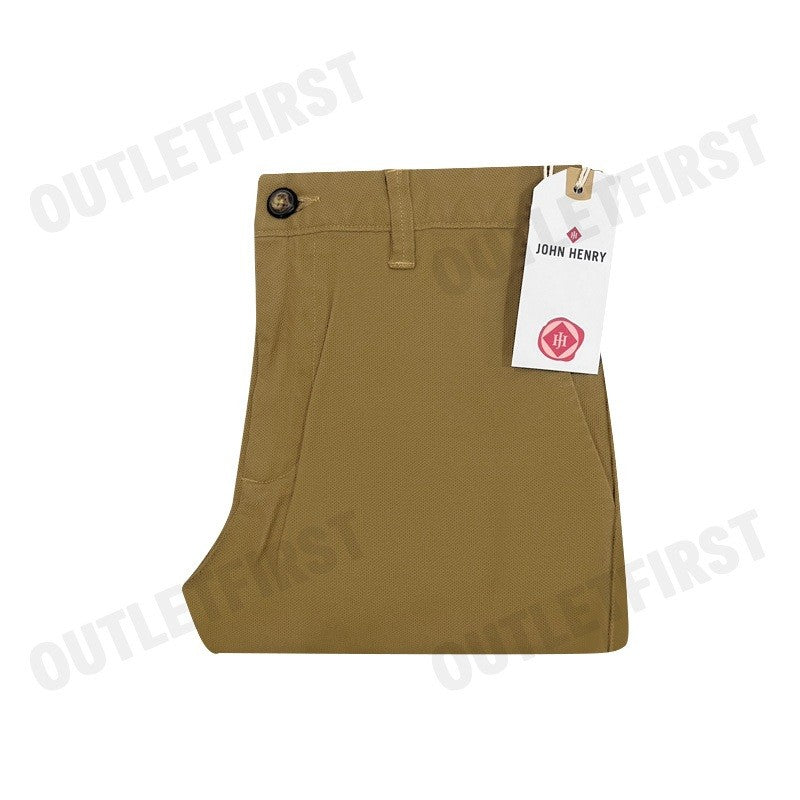 JOHN HENRY รุ่น MEN'S SLIM FIT PANTS (KHAKI) CODE: JH F124MPTSM01 กางเกงขายาว กางเกงผู้ชาย กางเกงทำงาน