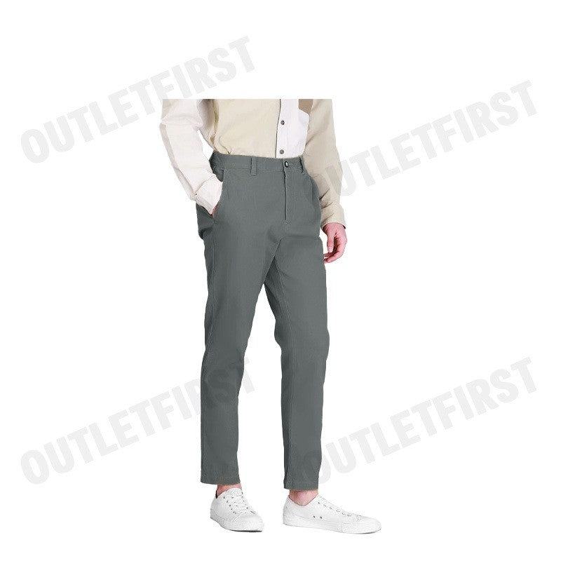 JOHN HENRY รุ่น MEN'S SLIM FIT PANTS (DK.GREY) CODE: JH F124MPTSM01 กางเกงขายาว กางเกงผู้ชาย กางเกงทำงาน