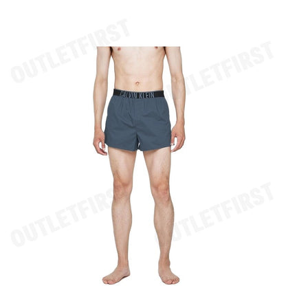 CALVIN KLEIN รุ่น SLIM BOXER COTTON STRETCH CODE: NM2573 CKP กางเกงขาสั้นผู้ชาย กางเกงใน สีคราม