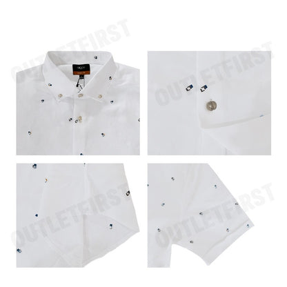 G2000 รุ่น MEN'S CASUAL SHORT-SLEEVED SHIRT CODE: 46130822 00 เสื้อเชิ้ตแขนสั้น เสื้อผู้ชาย เสื้อสีขาว