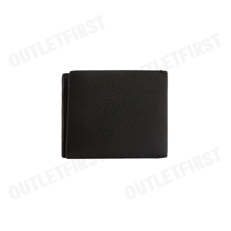 CALVIN KLEIN JEANS รุ่น MEN'S FASHION BUSINESS LEATHER FOLDING SHORT WALLET CODE:HP1517 001 กระเป๋าสตางค์ ใส่การ์ดผู้ชาย