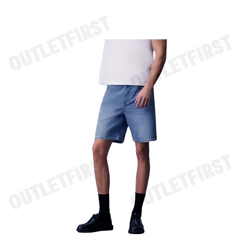 CALVIN KLEIN JEANS รุ่น MEN'S RELAXED FIT DENIM SHORTS CODE: J326646 1AA กางเกงยีนส์ขาสั้น กางเกงผู้ชาย สีน้ำเงิน
