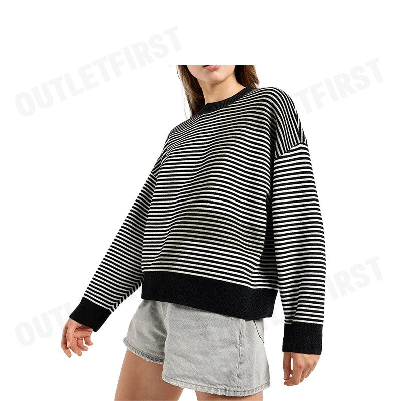 ARMANI EXCHANGE  รุ่น WOMEN'S SWEATER CODE: 6DYM1N YM1TZ 21DC เสื้อสเวตเตอร์ผู้หญิง เสื้อแขนยาว เสื้อสีดำ