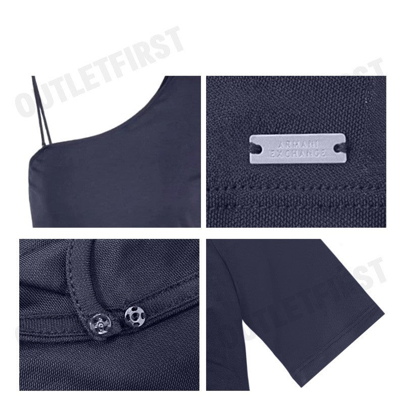 ARMANI EXCHANGE รุ่น WOMEN'S JERSEY TOP CODE: 3DYMEK YJEAZ 1593 เสื้อเบลาส์ เสื้อผู้หญิง เสื้อสีกรม