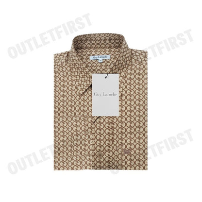 GUY LAROCHE รุ่น MAN'S LONG SLEEVES SHIRT CODE: BAB5224P4BR เสื้อเชิ้ต เสื้อแขนยาว เสื้อผู้ชาย