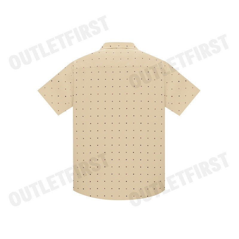 GUY LAROCHE รุ่น MAN'S SHORT SLEEVES SHIRT CODE: BAC5220P4BE เสื้อเชิ้ต เสื้อแขนสั้น เสื้อผู้ชาย