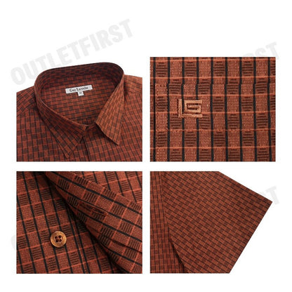 GUY LAROCHE รุ่น MAN'S SHORT SLEEVES SHIRT CODE: BAC1200S4BR เสื้อเชิ้ต เสื้อแขนสั้น เสื้อผู้ชาย