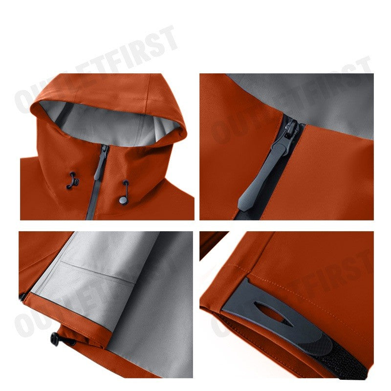 TOPSIMHORSE รุ่น ROCK CLIMBING & BOULDERING JACKETS CODE: 832 ORANGE เสื้อกันลมกันฝน เสื้อแจ็คเก็ต เสื้อแขนยาว ลุยหิมะ