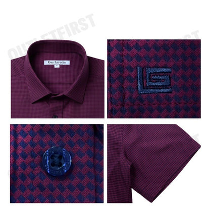 GUY LAROCHE รุ่น MAN'S SHORT SLEEVES SHIRT CODE: BAC9204S4RE เสื้อเชิ้ต เสื้อแขนสั้น เสื้อผู้ชาย