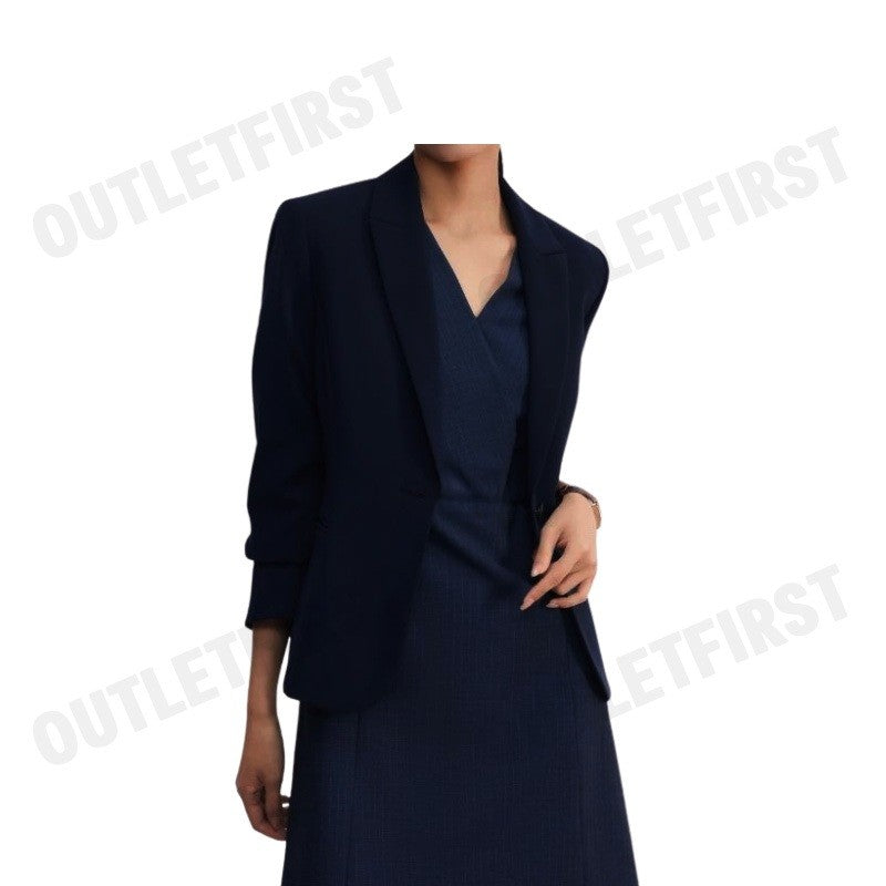 G2000 รุ่น WOMEN CLOTHING STRIPED WRAP DRESS WITH BELT FIT & FLARE SHAPE CODE: 46232096 79 ชุดเดรสผู้หญิง กระโปรง สีกรม