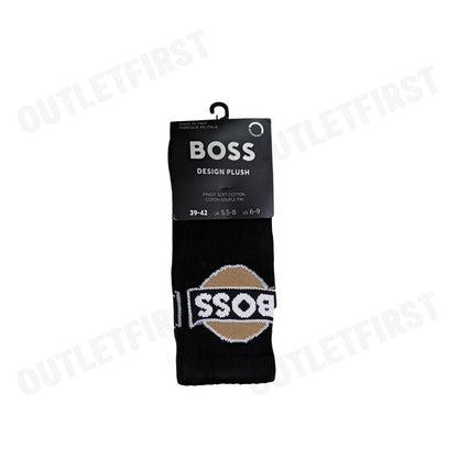 HUGO BOSS รุ่น QS RIB BADGE CC CODE: 50495956 001 ถุงเท้า ถุงเท้าบอส ถุงเท้ายูนิเซ็กส์