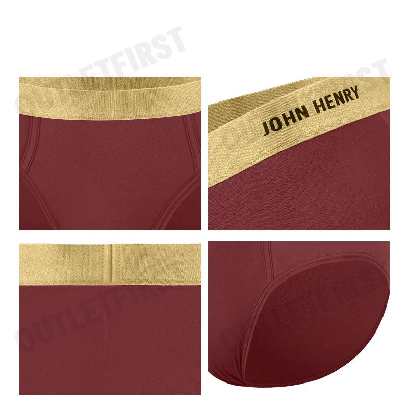JOHN HENRY รุ่น UNDERWEAR SILVER&GOLD SERIES MEN'S BRIEFS CODE: JU JU2G003 (RED) กางเกงชั้นในผู้ชาย กางเกงในจอน