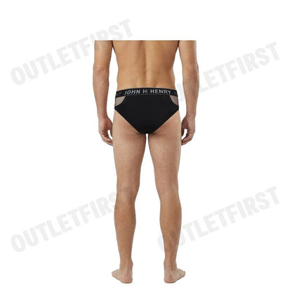 JOHN HENRY รุ่น UNDERWEAR FASHION MEN'S BRIEFS CODE: JU JU2ME001 (BLACK) กางเกงชั้นในผู้ชาย กางเกงในจอน กางเกงในซีทรู