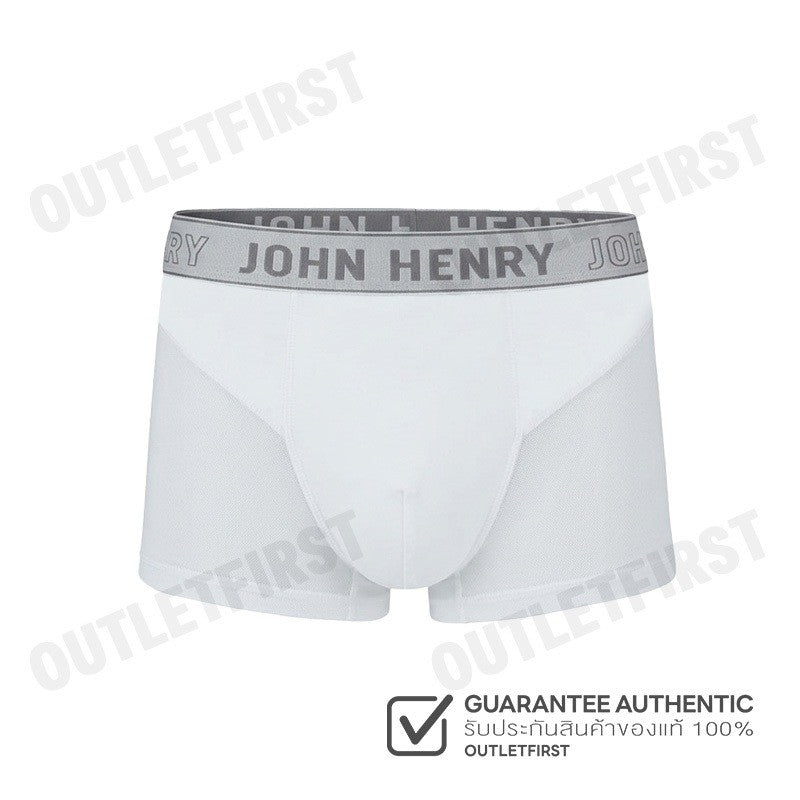 JOHN HENRY รุ่น UNDERWEAR FASHION MEN'S BOXER BRIEFS CODE: JU JU3ME001 (WHITE) กางเกงชั้นในผู้ชาย กางเกงในซีทรู