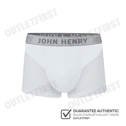JOHN HENRY รุ่น UNDERWEAR FASHION MEN'S BOXER BRIEFS CODE: JU JU3ME001 (WHITE) กางเกงชั้นในผู้ชาย กางเกงในซีทรู