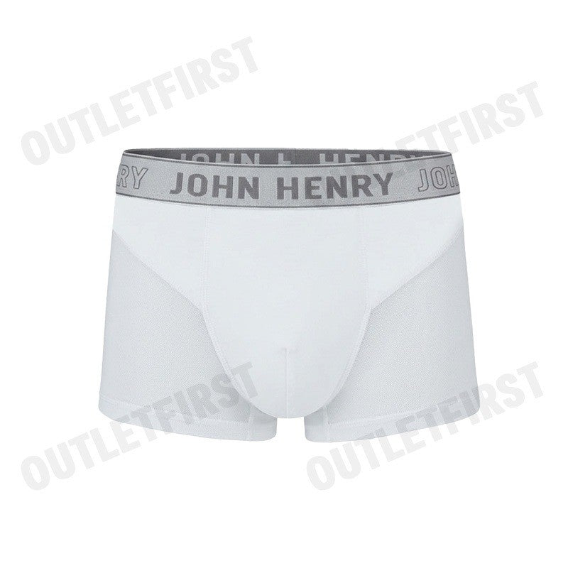 JOHN HENRY รุ่น UNDERWEAR FASHION MEN'S BOXER BRIEFS CODE: JU JU3ME001 (WHITE) กางเกงชั้นในผู้ชาย กางเกงในซีทรู