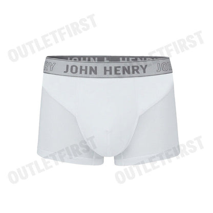 JOHN HENRY รุ่น UNDERWEAR FASHION MEN'S BOXER BRIEFS CODE: JU JU3ME001 (WHITE) กางเกงชั้นในผู้ชาย กางเกงในซีทรู