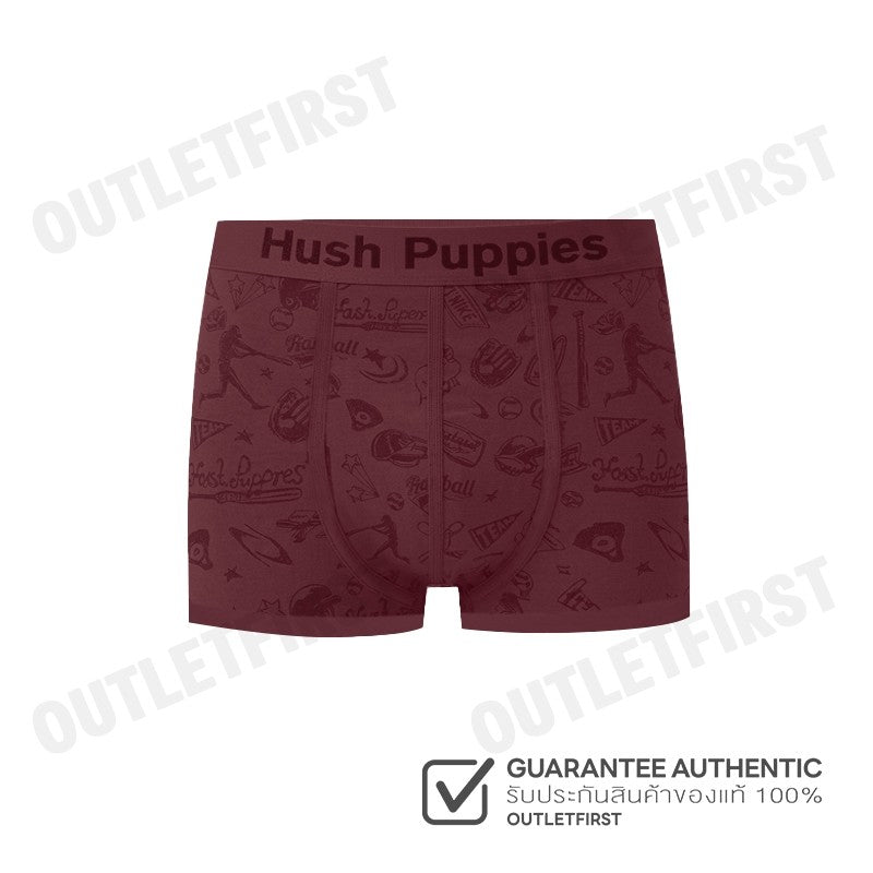 HUSH PUPPIES รุ่น MEN'S FASHION BOXER BRIEFS CODE: HU H3F032 (RED) กางเกงชั้นในผู้ชาย กางเกงฮัชพัพพีส์ กางเกงสีแดง
