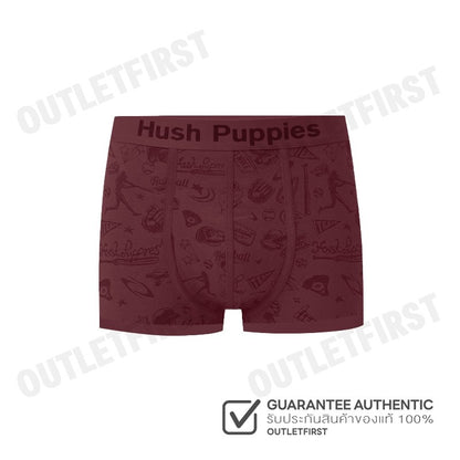 HUSH PUPPIES รุ่น MEN'S FASHION BOXER BRIEFS CODE: HU H3F032 (RED) กางเกงชั้นในผู้ชาย กางเกงฮัชพัพพีส์ กางเกงสีแดง