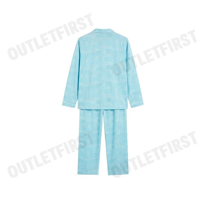 HUSH PUPPIES รุ่น MEN'S LONG-SLEEVE SLEEPWEAR SET CODE: HU H8B850 (BLUE) เซ็ทชุดนอนผู้ชาย ชุดนอนฮัชพัพพี ชุดนอนสีฟ้า