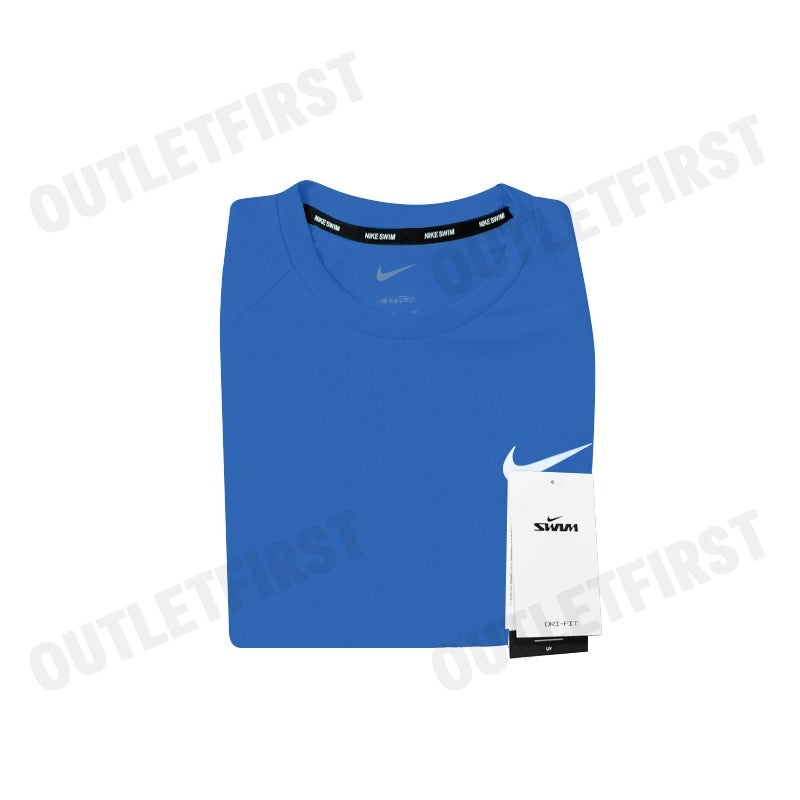 NIKE รุ่น MEN'S SHORT SLEEVE SWIMMING T-SHIRTS CODE: NESSA586 494 เสื้อว่ายน้ำผู้ชาย เสื้อว่ายน้ำคอกลม เสื้อดูดซับเหงื่อ