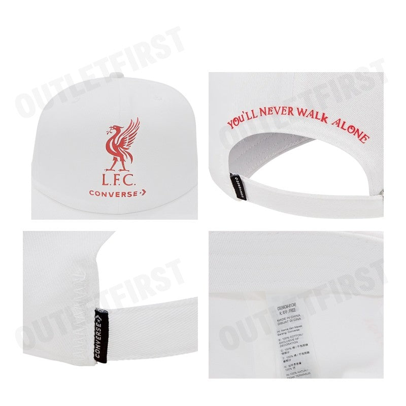 L.F.C X CONVERSE รุ่น CROSS 6 PANEL CAP CODE: 10026276 A02 หมวกแก็ป หมวกลิเวอร์พูล หมวกเบสบอล