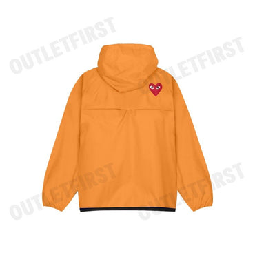 PLAY COMME DES GARÇONS X K-WAY MEN CDG X K-WAY LEON JACKET COLOR ORANGE CODE: AZ J502 051 1 2 (ORANGE)