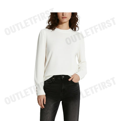 G2000 รุ่น WOMEN CLOTHING CREW NECK PUFF SLEVE SWEATER TOP REGULAR FIT CODE: 4627501103 เสื้อสเวตเตอร์ เสื้อผู้หญิง