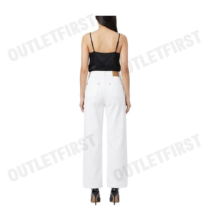 PS PAUL SMITH รุ่น WOMEN'S WIDE LEG JEANS CODE: W2R 357T P31283 01 กางเกงยีนส์ผู้หญิง กางเกงยีนส์ขายาว กางเกงยีนส์สีขาว