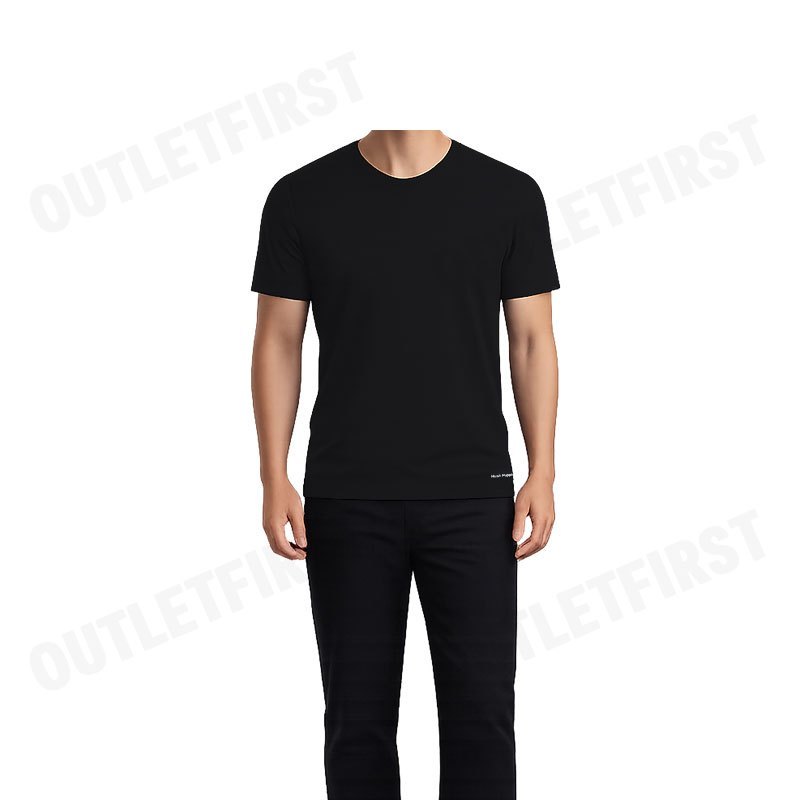 HUSH PUPPIES รุ่น MICRO MODAL SIRO TEE CODE: HU H5FSR08 (BLACK) เสื้อยืดคอกลมผู้ชาย เสื้อแขนสั้น เสื้อยืดสีดำ
