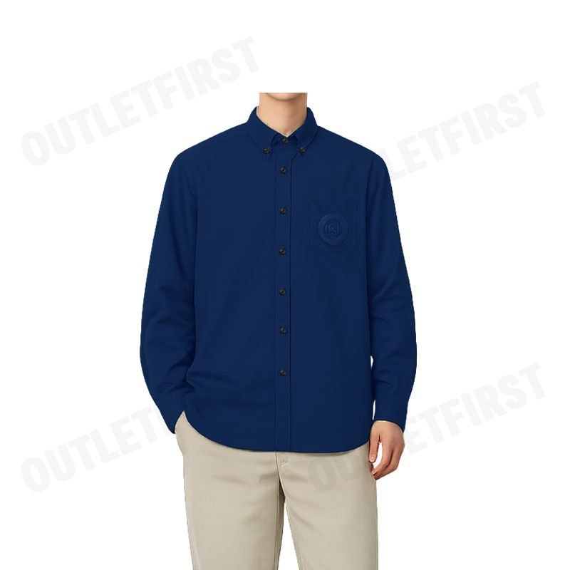 LACOSTE รุ่น MEN'S OXFORD SHIRT BD WASHED CODE: CH9342 10 HBM เสื้อเชิ้ตแขนยาว เสื้อเชิ้ตคอปก เสื้อเชิ้ตผู้ชาย