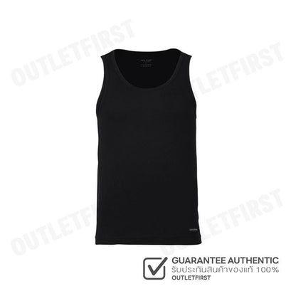 JOHN HENRY รุ่น COTTON RIB TANK TOP CODE: JU4B002 (BLACK) เสื้อกล้ามผู้ชาย เสื้อกล้ามสีดำ เสื้อกล้ามจอนเฮนรี่