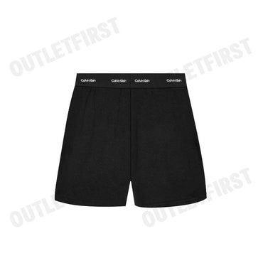 CALVIN KLEIN รุ่น TERRY LOUNGE SLEEP SHORTS CODE: QS7275 UB1 กางเกงผู้หญิง กางเกงขาสั้น กางเกงขาสั้นสีดำ