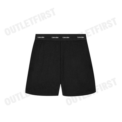 CALVIN KLEIN รุ่น TERRY LOUNGE SLEEP SHORTS CODE: QS7275 UB1 กางเกงผู้หญิง กางเกงขาสั้น กางเกงขาสั้นสีดำ