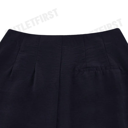 G2000 WOMEN CLOTHING SILKY TOUCH BACK HALF TAPER PANTS TAPERED FIT COLOR NAVY CODE: 4326606579