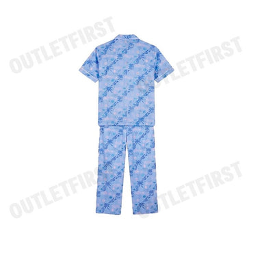 JOHN HENRY MEN'S SHORT-SLEEVED PAJAMA SET COLOR BLUE CODE: JU JU6052SL