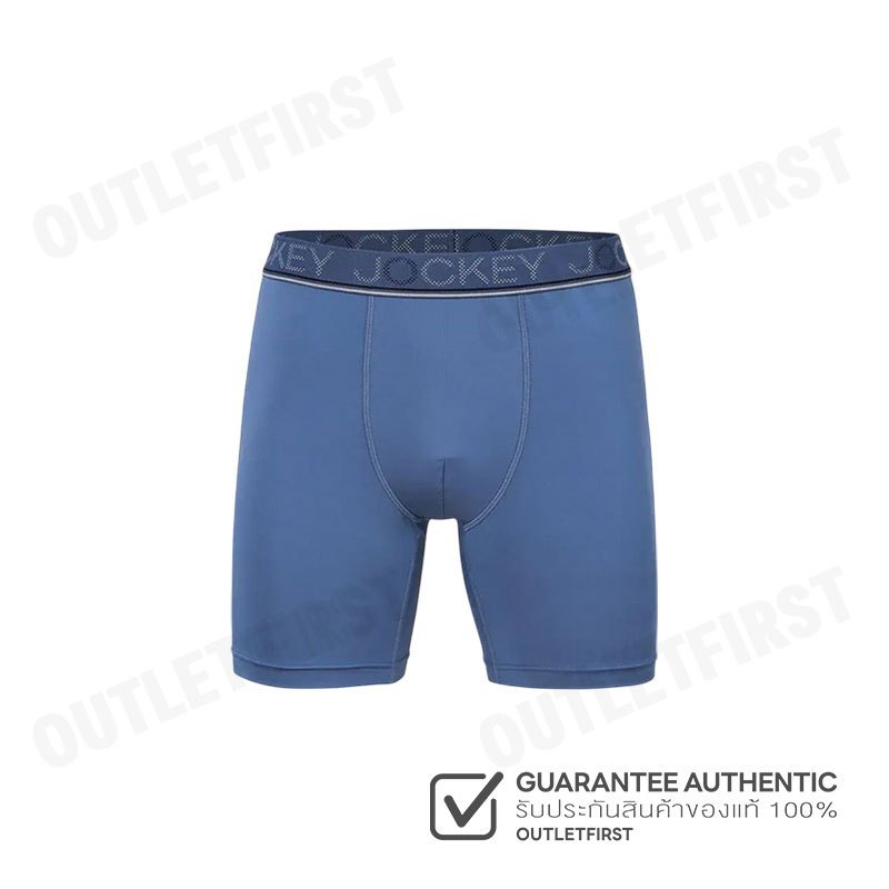 JOCKEY รุ่น MEN'S COOLING JADE BOXER TRUNK CODE: KU 1979 (BLUE) กางเกงชั้นในผู้ชาย กางเกงในบ็อกเซอร์ กางเกงจ็อคกี้