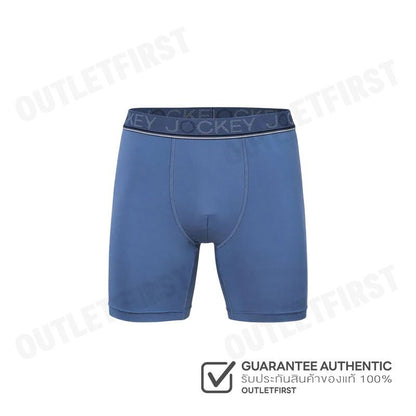 JOCKEY รุ่น MEN'S COOLING JADE BOXER TRUNK CODE: KU 1979 (BLUE) กางเกงชั้นในผู้ชาย กางเกงในบ็อกเซอร์ กางเกงจ็อคกี้