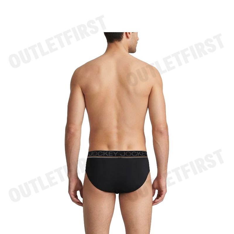 JOCKEY MEN'S COOLING JADE BRIEFS COLOR BLACK CODE: KU 1977 (BLACK)